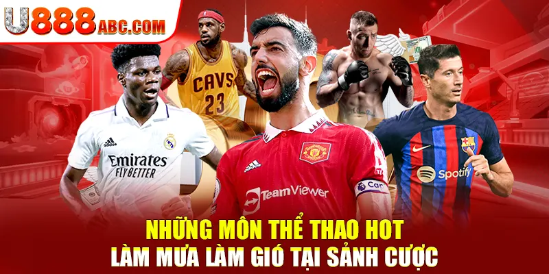 Những môn thể thao hot làm mưa làm gió tại sảnh cược