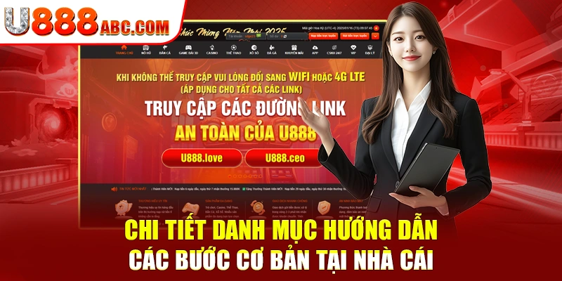 Chi tiết danh mục hướng dẫn các bước cơ bản tại nhà cái