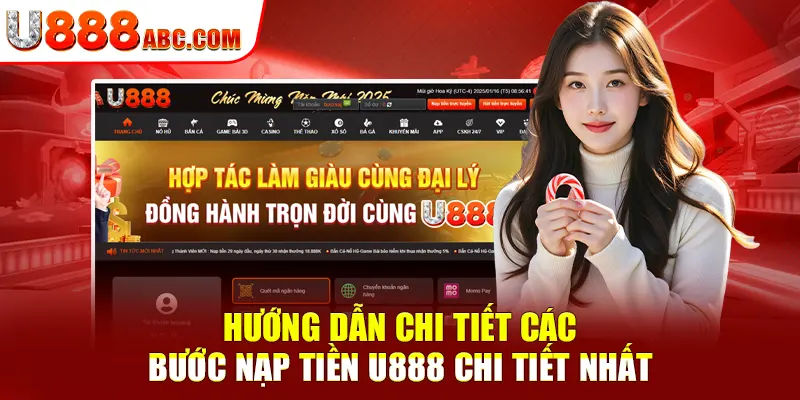 Hướng dẫn chi tiết các bước nạp tiền U888 chi tiết nhất